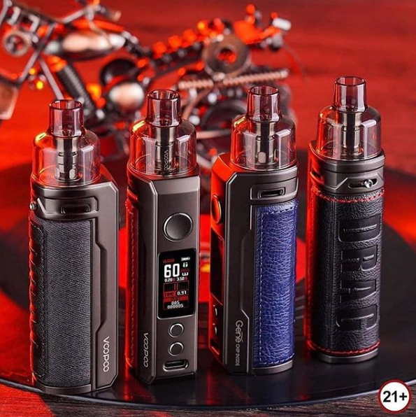 Ergonomic Arc Design and comfortable to handle:Voopoo Drag S Kit
