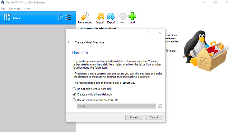 Virtual hard disk