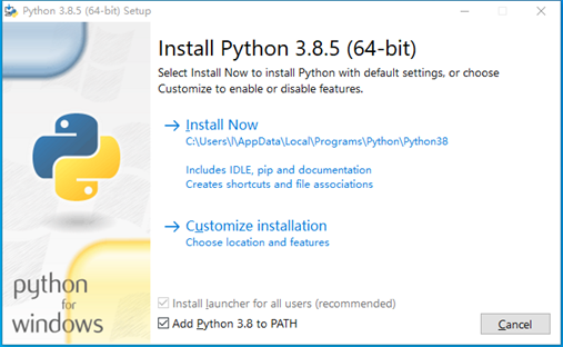 python 安装界面