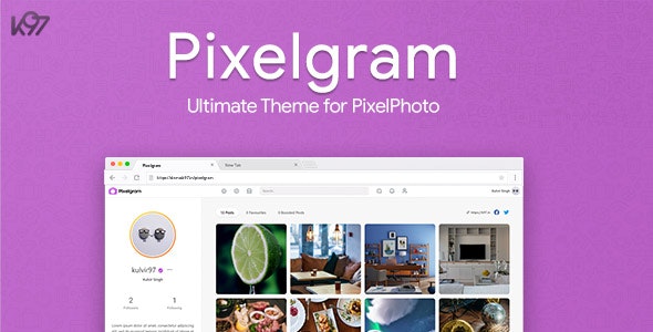 Pixelgram v1.4.1 - The Ultimate PixelPhoto Theme