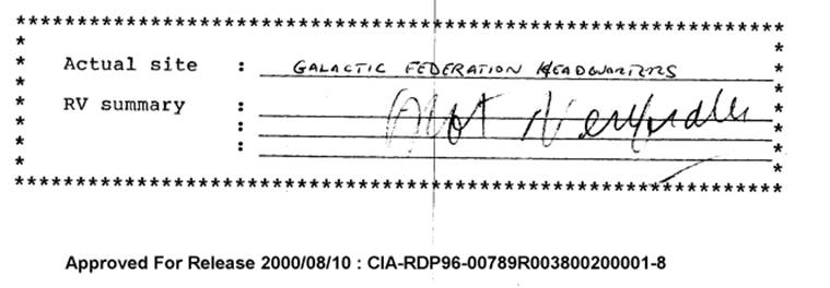 美国中央情报局解密文件显示“银河联邦”总部试图进行“远程观察”