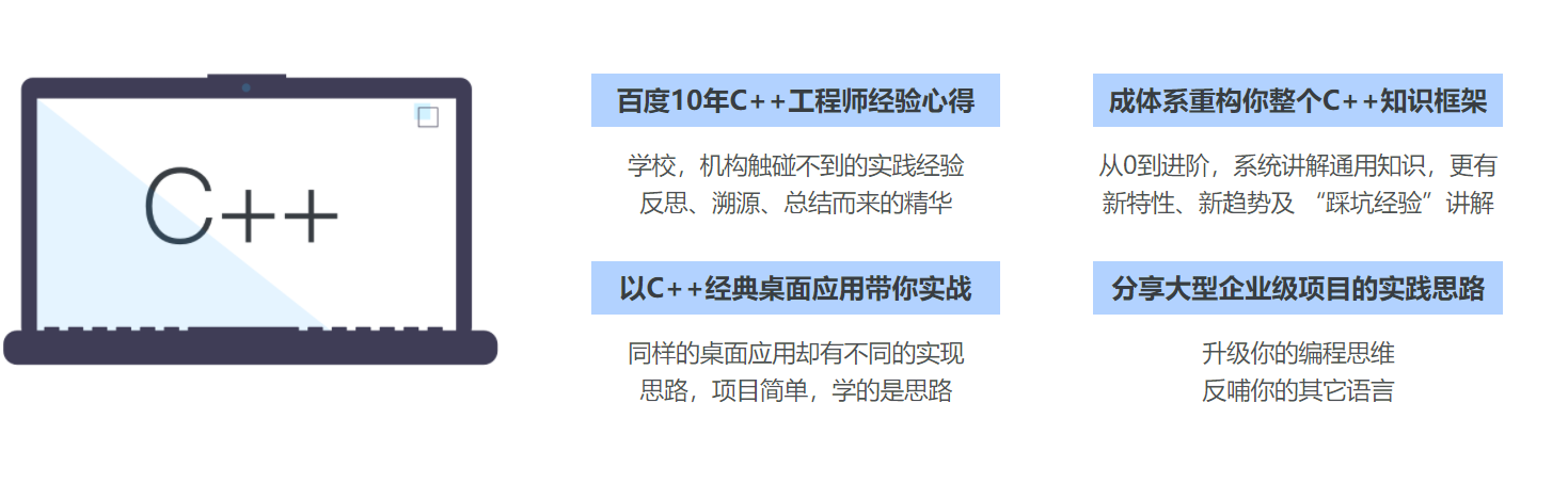 想学C++不用翻教材 百度大牛带你结合实践重学C++