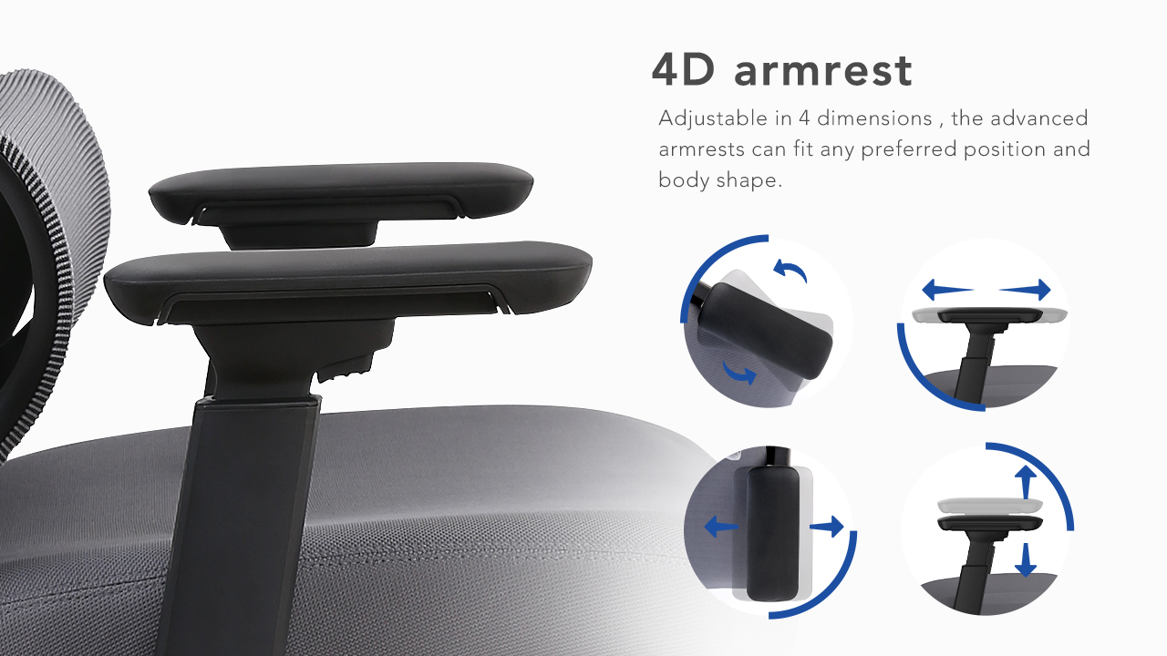 4D armrest