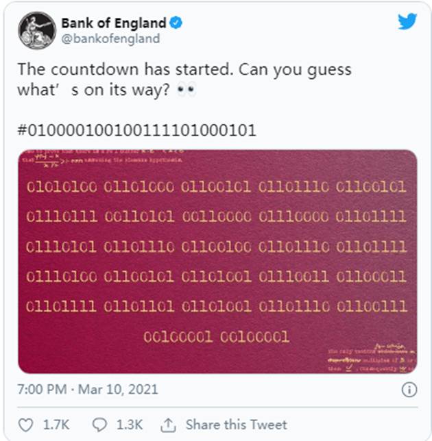 英格兰银行推特|Sierra的星际之门通讯