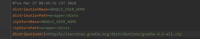 Gradle sync failed: Minimum supported Gradle version is 6.5. Current version is 4.4.