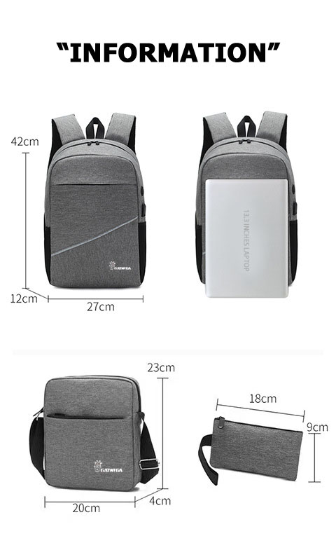 GATWIGA 3 IN 1 Bag Set Pencil/Crossbody/Laptop Backpack | Jumia Nigeria
