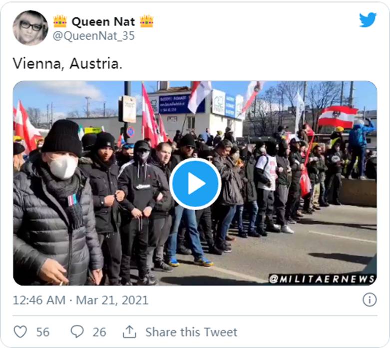 全球爆发反封锁抗议:“烧掉你的面具!”