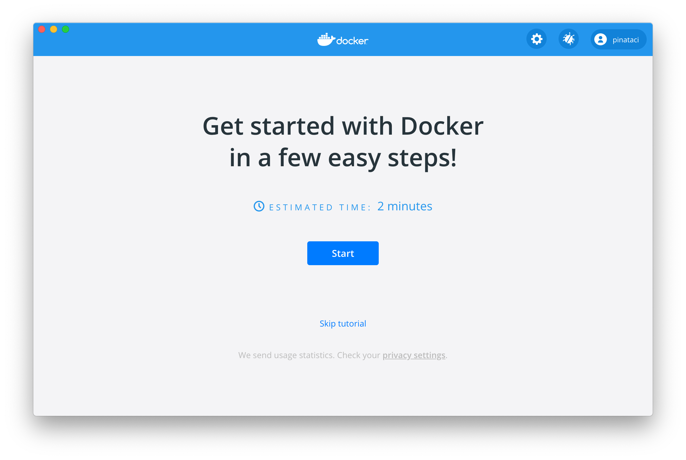 Docker Quick Start tutorial