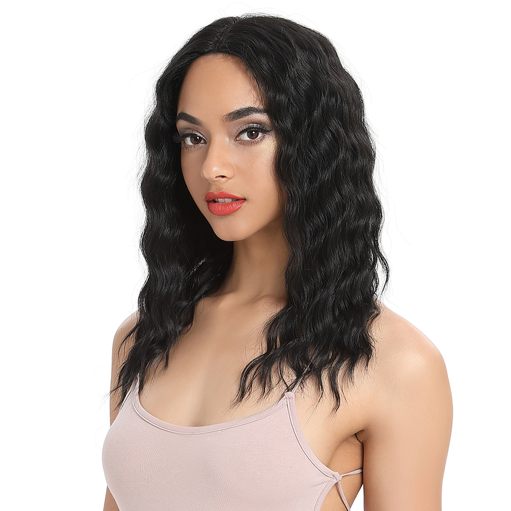 Fashion Idol Lace Frontal Wigs High Temperature Fiber Semi Human Wigs Best Price Online