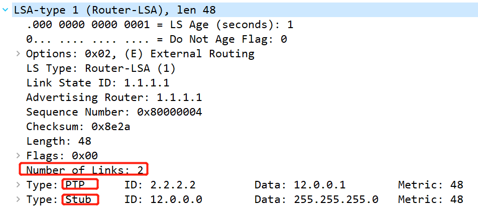 alt Router LSA抓包