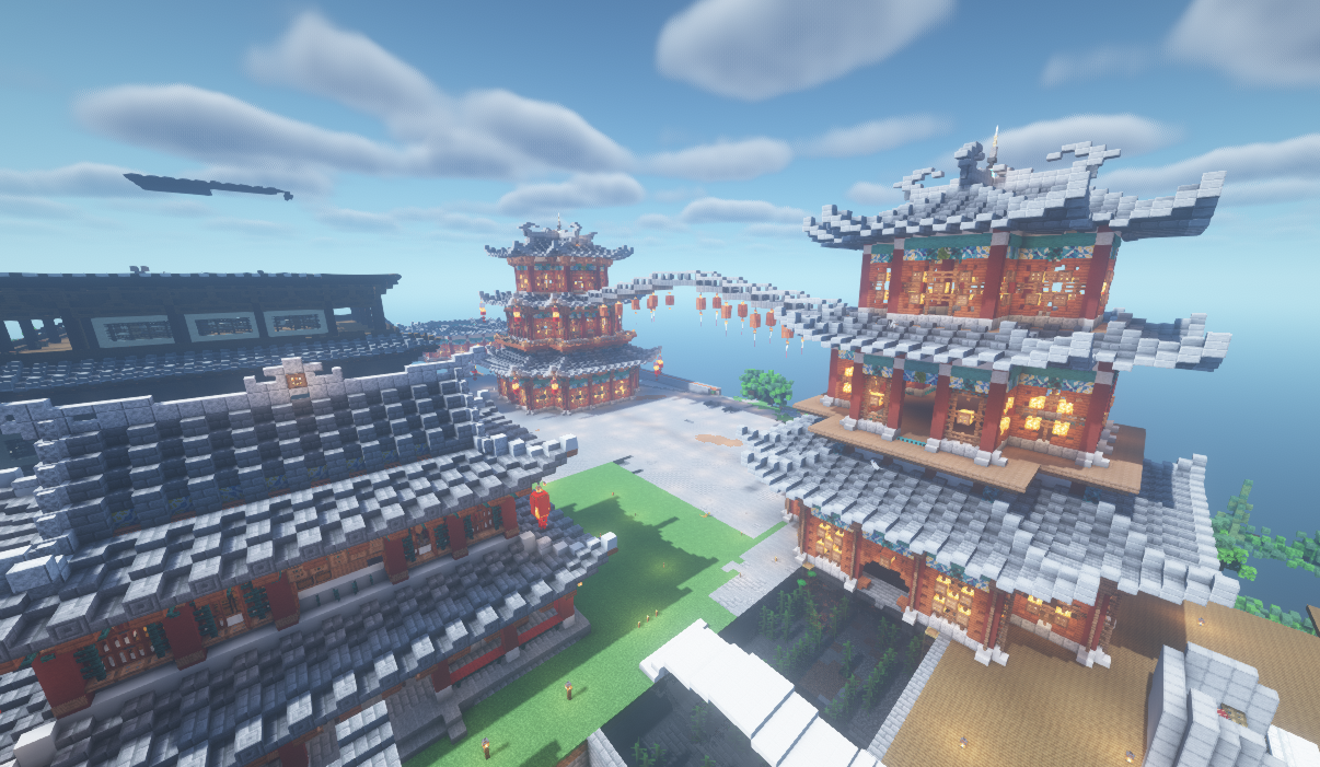 ancient Chinese architecture Minecraft Map