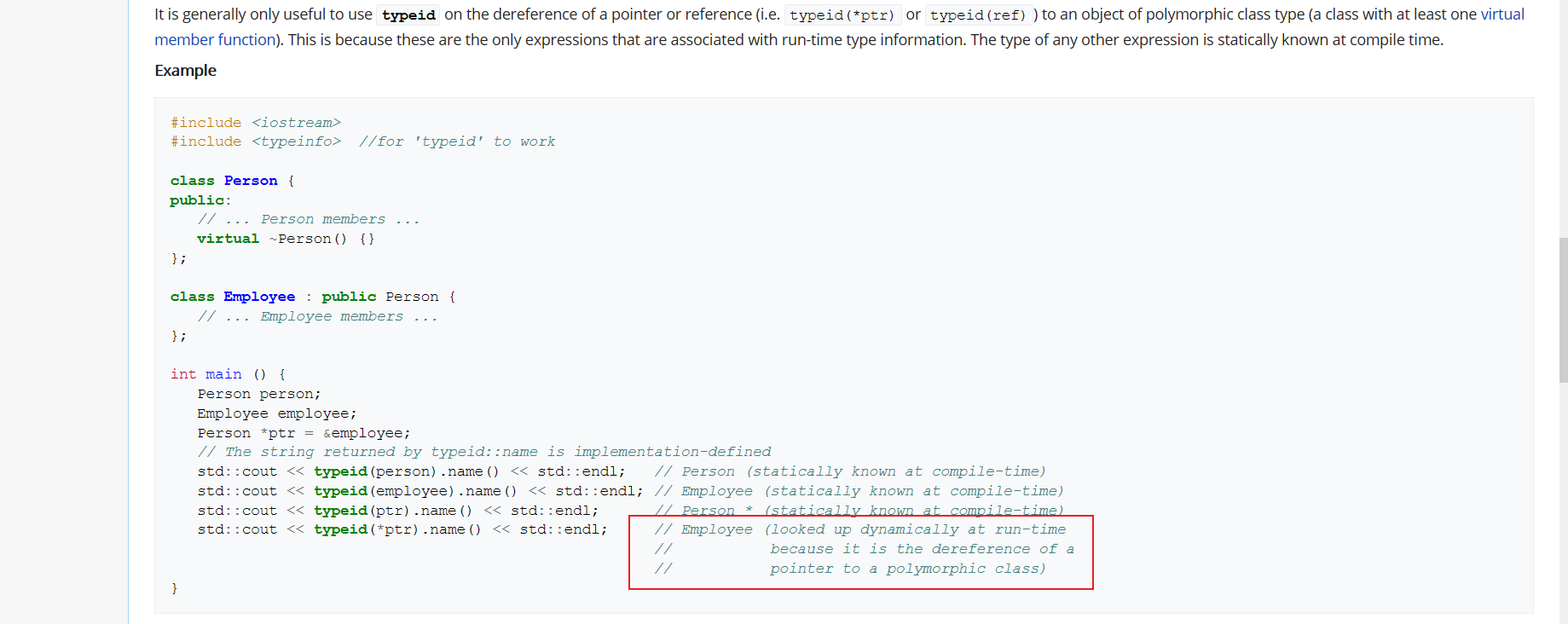 指针的运行时查找