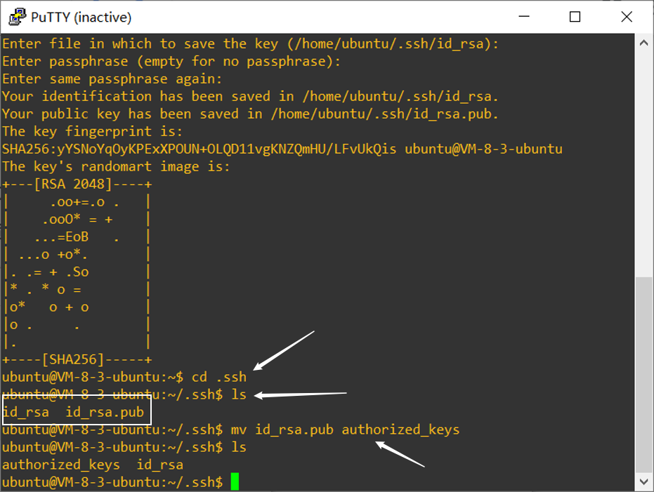 更改公钥文件名称