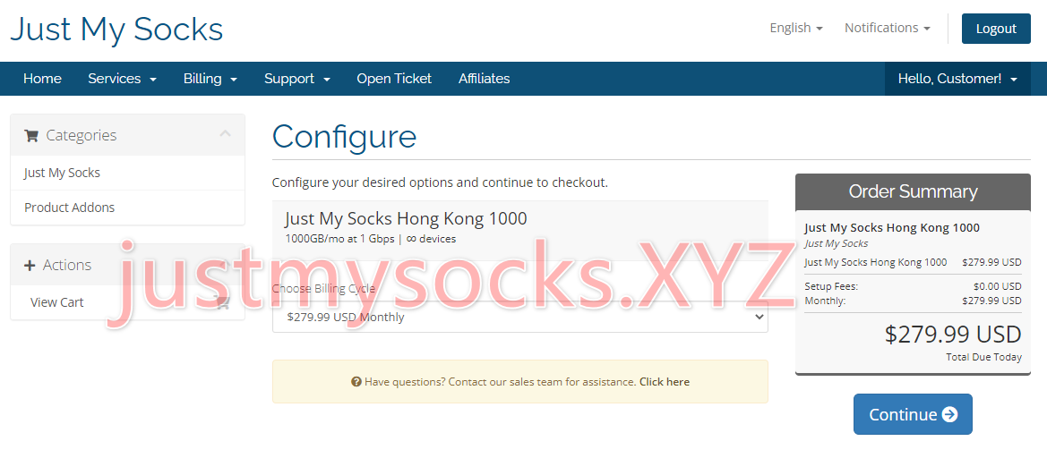 Just My Socks Hong Kong 1000