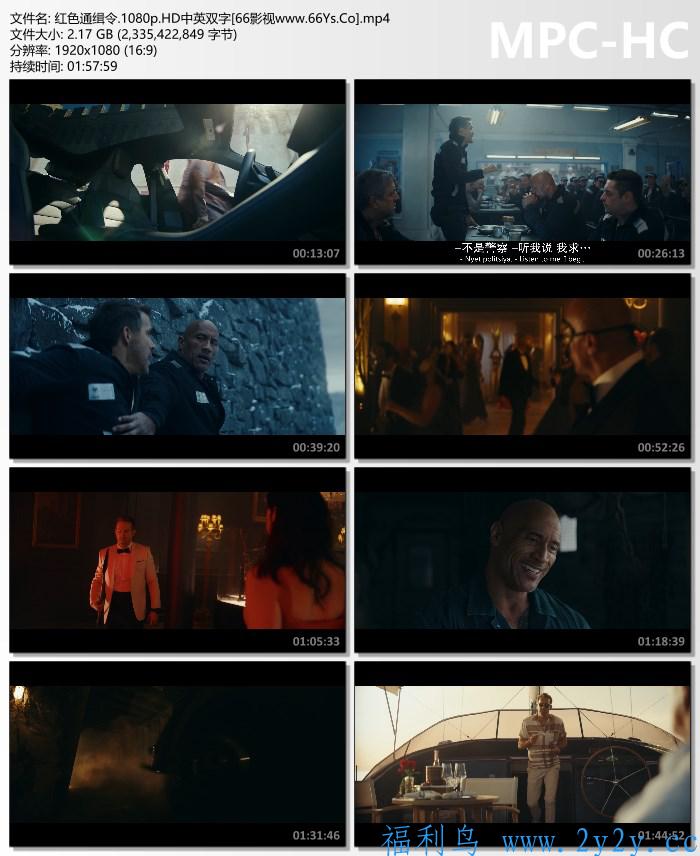 [电影] 2021动作喜剧《红色通缉令》1080p.HD中英双字